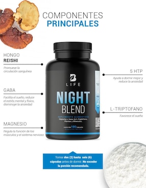 Suplemento Alimenticio B Life Dormir con Triptófano