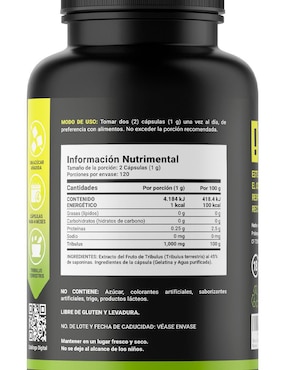 Suplemento Alimenticio B Life Tribulus Terrestris Precursor de Testosterona
