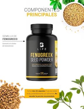 Suplemento Alimenticio B Life Fenogreco