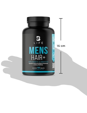 Suplemento Alimenticio B Life Vitaminas Cabello y Barba para Hombre