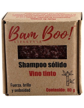Shampoo para cabello Vino Tinto Bam Boo Lifestyle Sólido