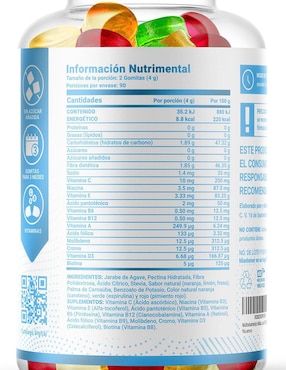 Multivitamínico B Life Gomitas Veganas para niños