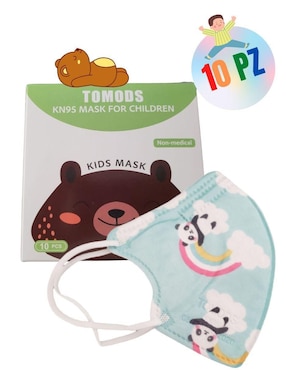 Set 10 cubrebocas KN95 Tomods unisex