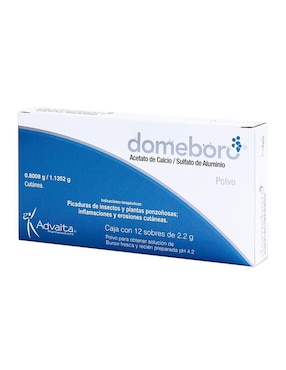 Set 12 sobres de polvo sulfato de aluminio y calcio Serral Domeboro