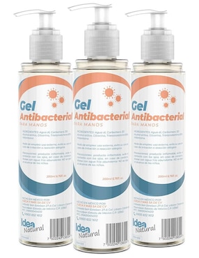 Gel Antibacterial Idea Natura 3 Piezas