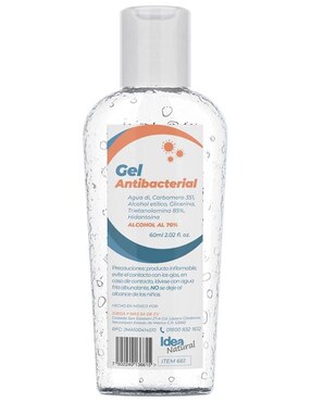 Gel antibacterial desinfectante Idea natura 10 piezas