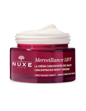 Crema facial recomendada para prevenir signos de la edad de noche Nuxe Merveillance Lift para todo tipo piel