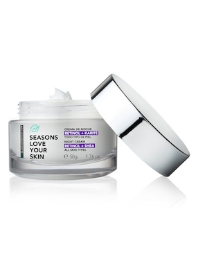 Crema facial recomendada para prevenir signos de la edad de noche Seasons para todo tipo piel