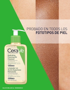 Limpiador rostro y cuerpo en Aceite Espumoso Hidratante Cerave para calmar la piel