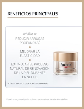 Crema facial recomendada para prevenir signos de la edad noche Eucerin para piel normal