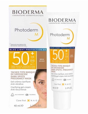 Protector Solar FPS 50+ Photoderm M Bioderma Blue Light 40 Ml