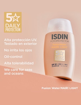 Protector solar FPS 50 Fusion Water Magic Light Isdin 50 ml