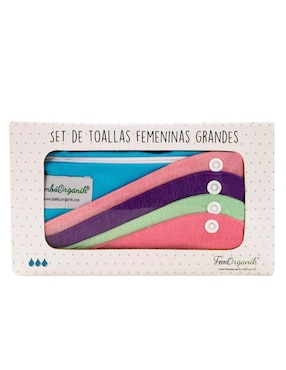 Toallas femeninas Fem Organik con alas 4 piezas