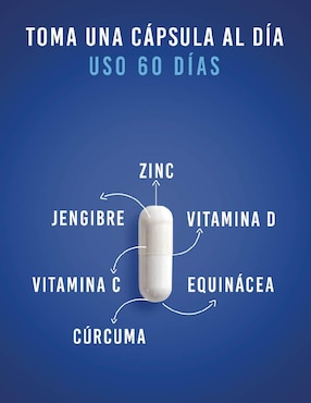 Vitamina C y Zinc suplemento alimenticio Lifeed5 cápsulas