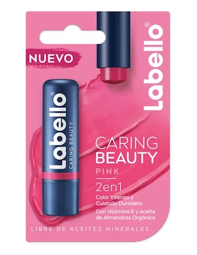 Bálsamo Labello Caring Beauty aroma frutal 4.8 g