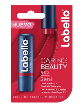Bálsamo Labello Caring Beauty aroma frutal 4.8 g