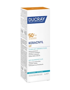 Crema  facial recomendada para acné  día Ducray  para piel grasa