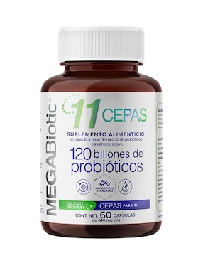 Suplemento Alimenticio Megabiotic 120 Billones 11 Cepas