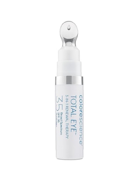 Crema para contorno de ojos recomendada para bolsas y ojeras de día y noche Colorescience Total Eye 3-In-1 Renewal Therapy para todo tipo piel