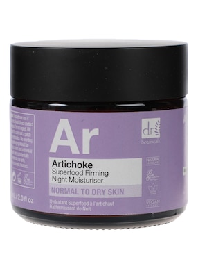 Crema facial recomendada para reafirmar de noche Dr. Botanicals Apothecary Natutral Collection para piel normal y seca