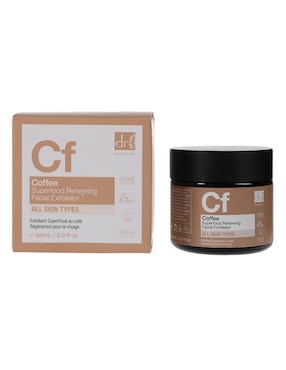 Exfoliante facial Coffee Superfood Renewing Dr. Botanicals Apothecary Natural Collection para piel todo tipo piel