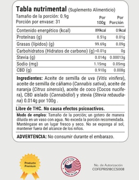 Tintura CBD Life Cbd Life sabor naranja