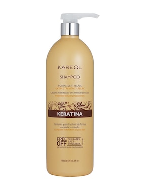 Shampoo Reparador Para Cabello Kareol Keratina Restaura Fortalece Y Nutre 1 Litro Kareol