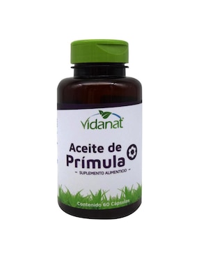 Aceite de primula Vidanat sabor natural de 60 cápsulas