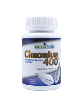 Chromium 400 Con L Carnitina Natural Health 60 Cápsulas