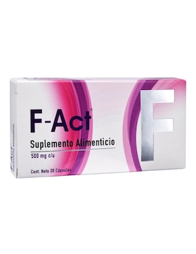 Suplemento alimenticio F Act de 30 cápsulas