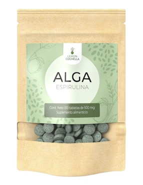 Suplemento alimenticio Alga Espirulin Lemon Cochella original 100 tabletas