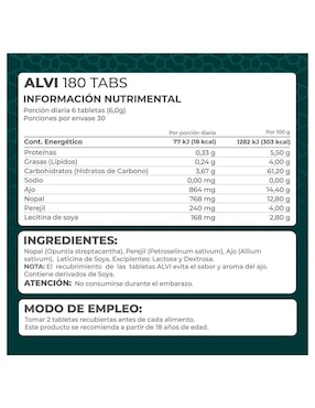 Suplemento Alvi Pronat 180 tabletas Pronat de 180 tabletas