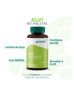 Suplemento Alvi Pronat 180 tabletas Pronat de 180 tabletas