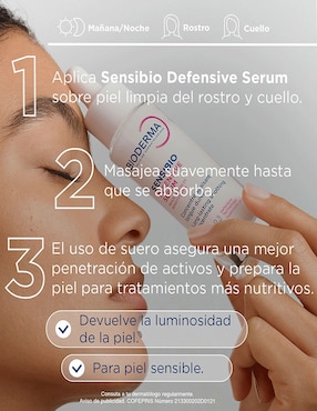 Sérum antiedad facial Sensibio defensive Bioderma todo tipo piel