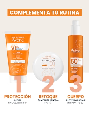 Protector solar FPS 50 crema solar Avène Gama Naranja 50 ml
