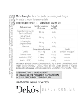 Set de suplementos alimenticios Dekós