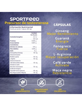Set de suplementos alimenticios Hombre Sportfeed Sportfeed