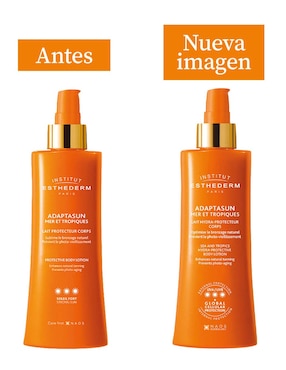 Crema para cuerpo recomendada para prevenir signos de la edad de día Esthederm Adaptasun todo tipo de piel