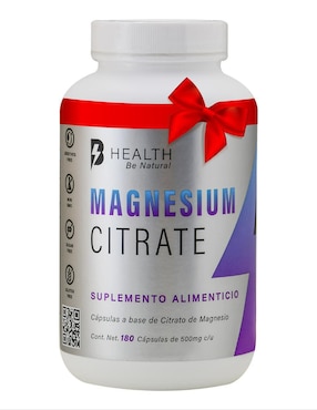 Suplemento alimenticio Magnesium Citrate B Health Be Natural Citrato de Magnesio 180 cápsulas