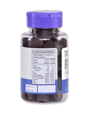 Suplemento alimenticio Nature'S Therapy sabor mora azul de 60 gomitas
