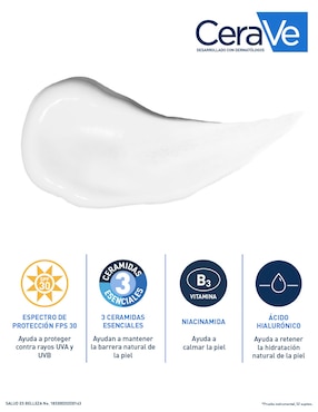 Crema facial recomendada para hidratar de día Cerave Hidratación para todo tipo piel
