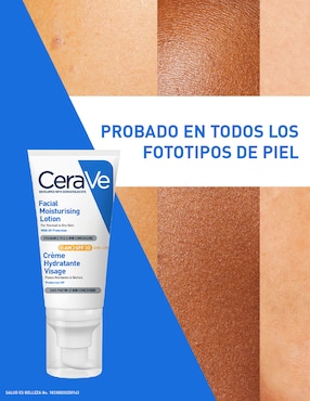 Crema facial recomendada para hidratar de día Cerave Hidratación para todo tipo piel