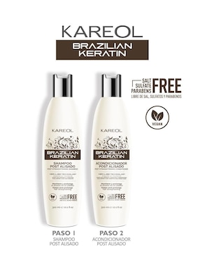 Shampoo reparador para cabello Alisado Brasileño Kareol