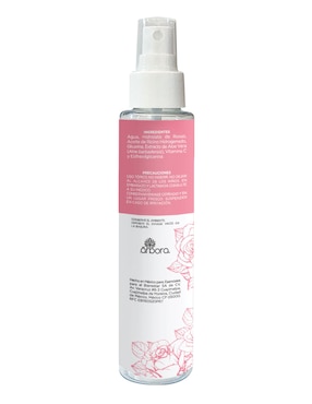 Tónico facial agua de rosas Árbora