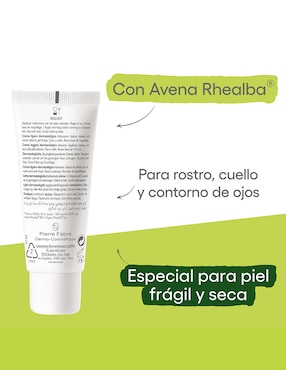 Crema facial recomendada para hidratar de día y noche Aderma para piel sensible