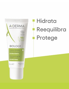 Crema facial recomendada para hidratar de día y noche Aderma para piel sensible