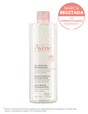 Limpiador facial Agua micelar desmaquillante, limpieza y cuidado para rostro, 400 ml Avène para purificar