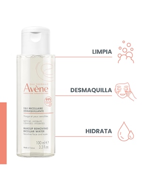 Limpiador facial Agua micelar desmaquillante, limpieza y cuidado para rostro, 100 ml Avène para desmaquillar