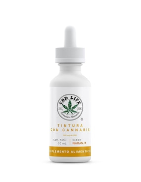 Tintura Con Cannabis CBD Life Con CBD Sabor Naranja 30 Ml