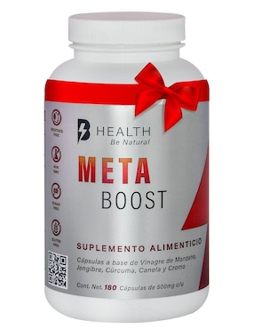 Meta Boost B Health Be Natural Con Vinagre De Manzana, Jengibre, Cúrcuma, Canela Y Cromo 180 Caps